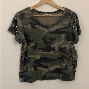 Camo Rhinestone Top Express